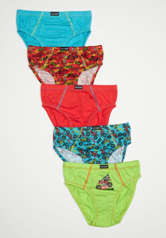 PACK 5 SLIP TIRO MEDIO ALGODÓN