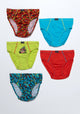 PACK 5 SLIP MIDI DE ALGODÓN ROJO DE KIDS HOMBRE