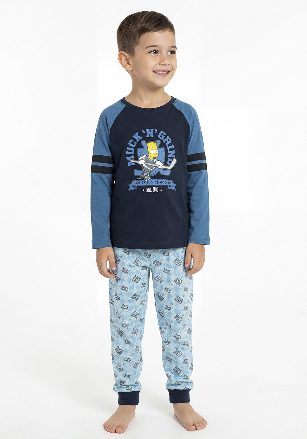 PIJAMA ALGODON SIMPSONS AZUL KIDS HOMBRE