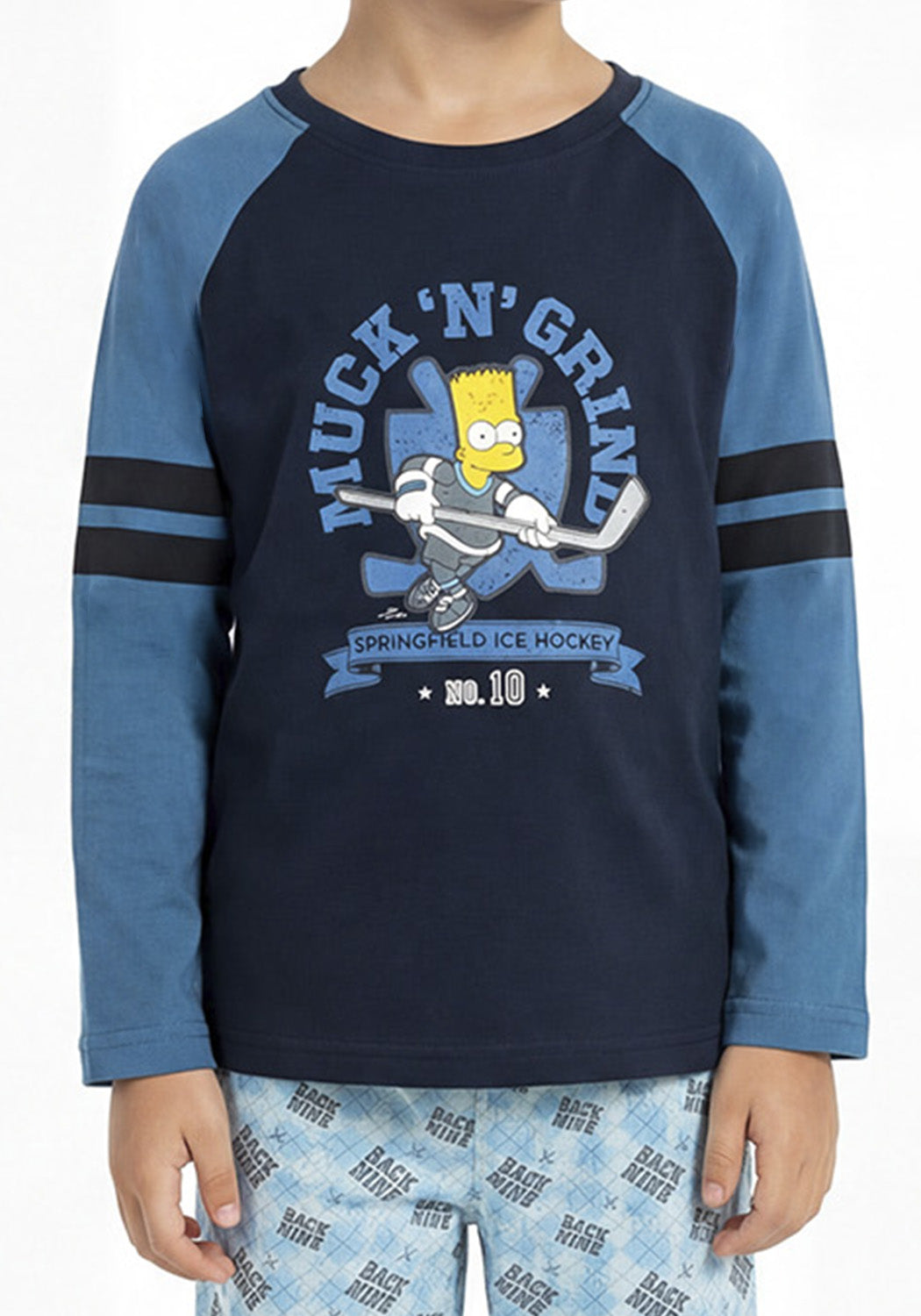 PIJAMA ALGODON SIMPSONS AZUL KIDS HOMBRE