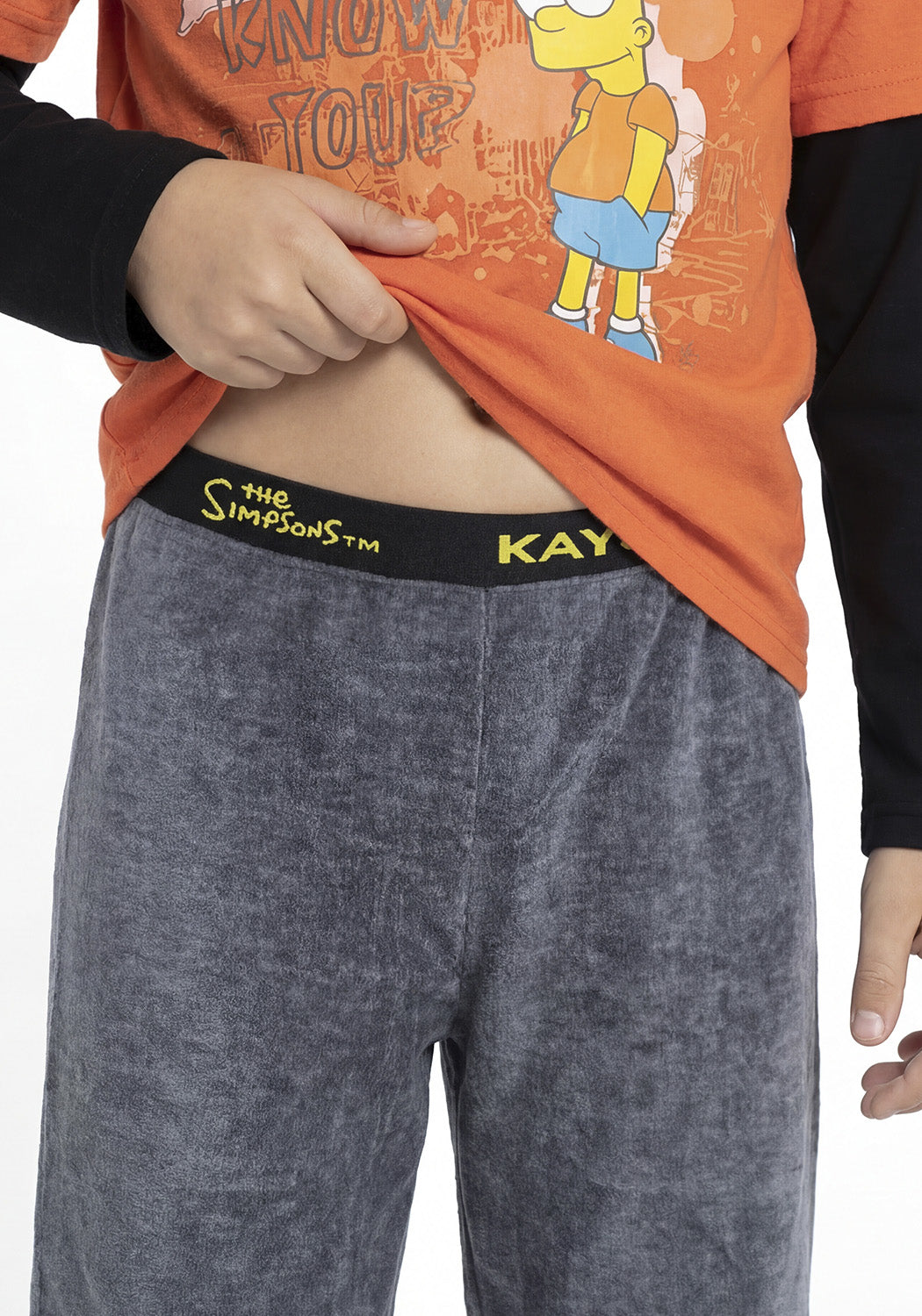 PIJAMA POLAR SIMPSONS ROJO KIDS HOMBRE