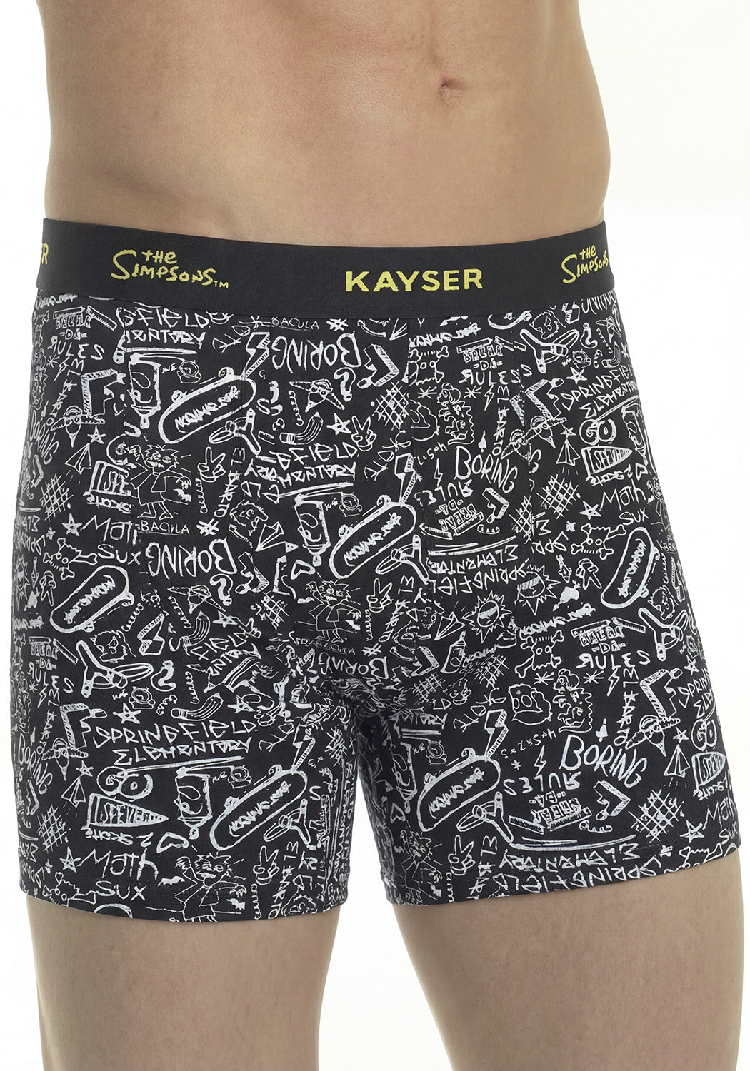 BIPACK BOXER LARGO ALGODON NEGRO SIMPSONS HOMBRE