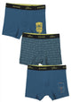 TRIPACK BOXER CORTO ALGODON AZUL SIMPSONS KIDS HOMBRE