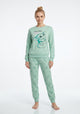 PIJAMA ALGODON STAR WARS VERDE MUJER