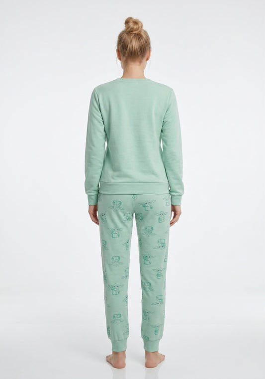 PIJAMA ALGODON STAR WARS VERDE MUJER