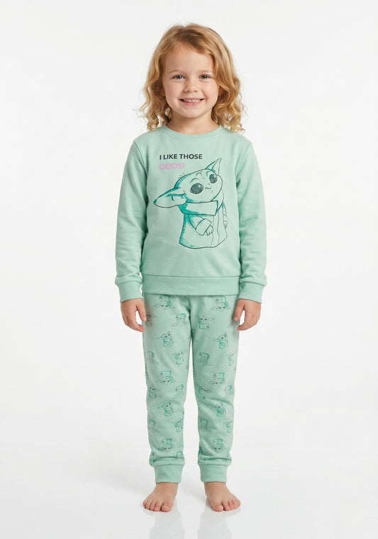 PIJAMA ALGODON STAR WARS VERDE KIDS MUJER