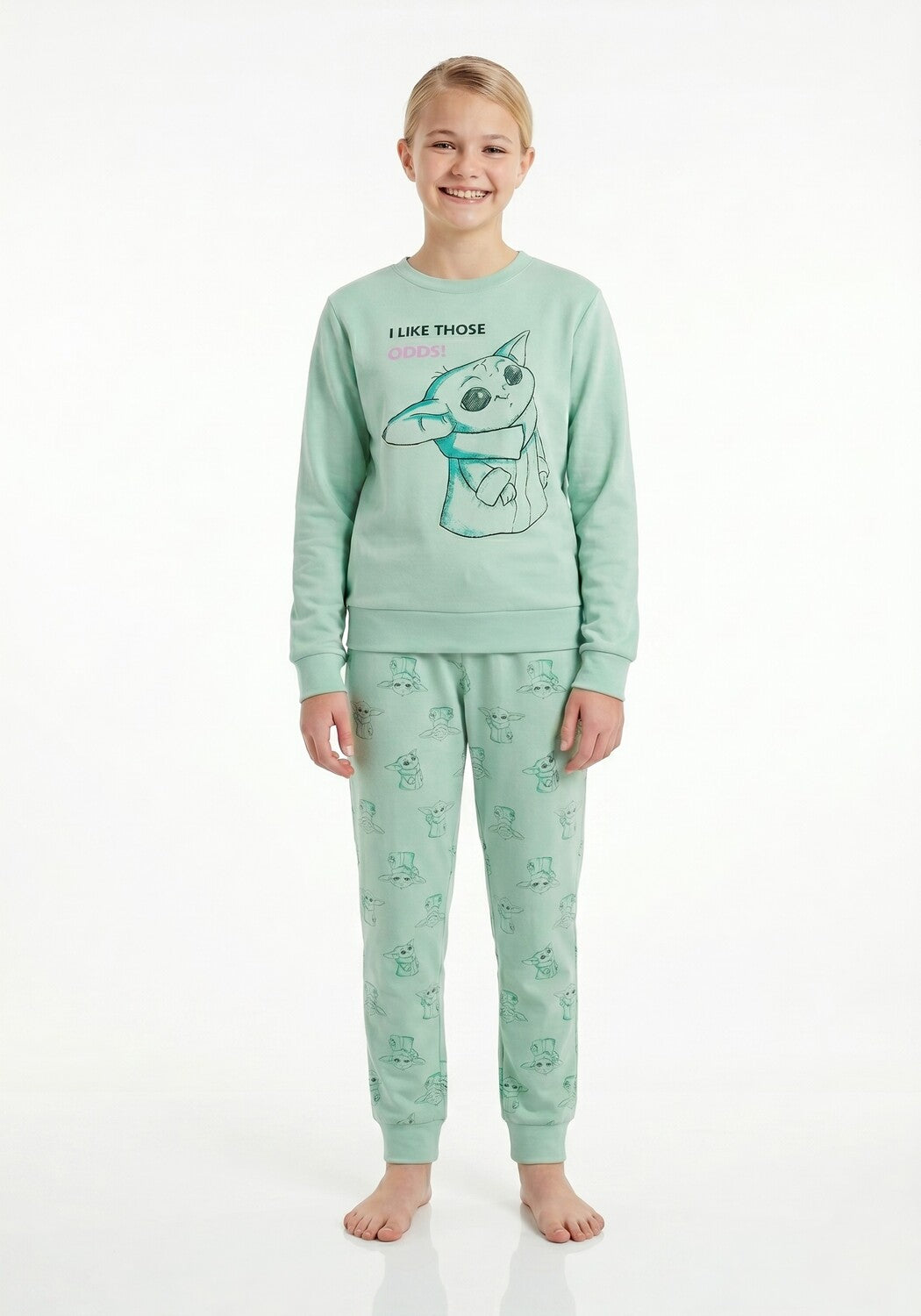 PIJAMA ALGODON STAR WARS VERDE TEENS MUJER