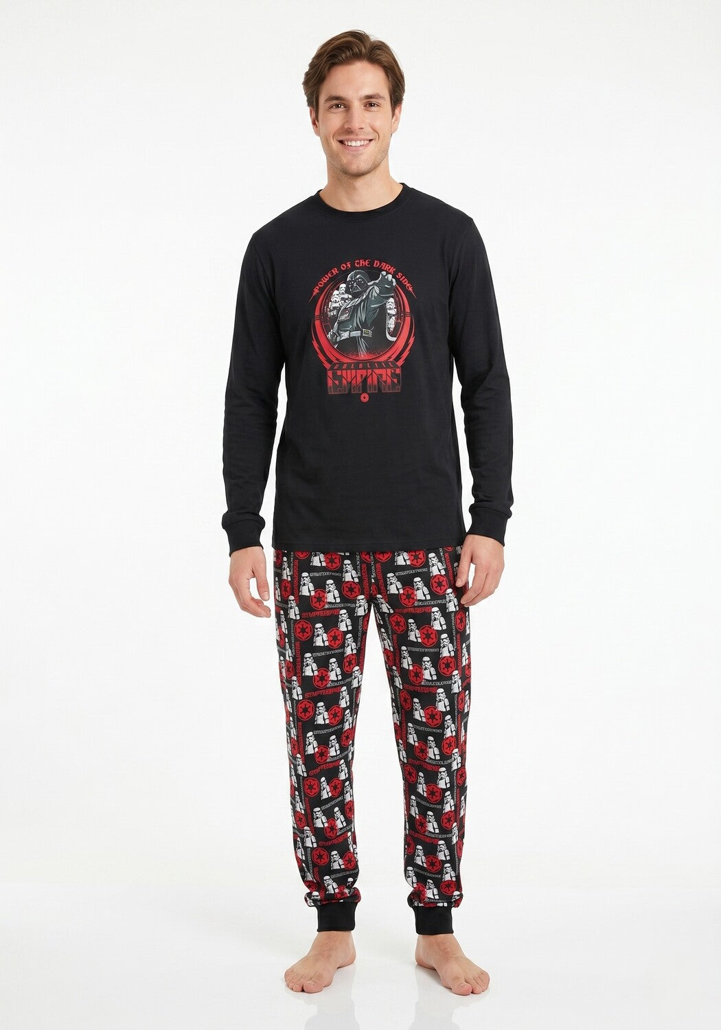 PIJAMA ALGODON STAR WARS GRIS HOMBRE