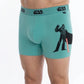 BIPACK BÓXER LARGO DE ALGODÓN STAR WARS VERDE DE HOMBRE