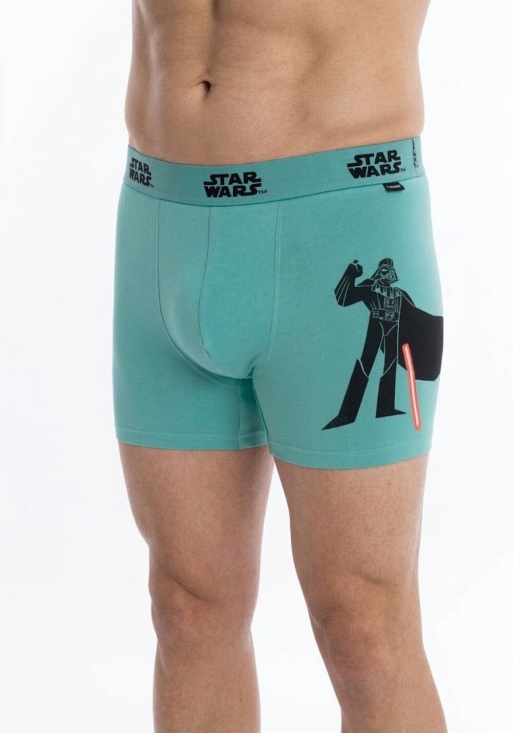 BIPACK BÓXER LARGO DE ALGODÓN STAR WARS VERDE DE HOMBRE