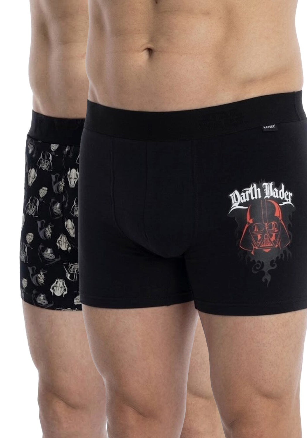 BIPACK BÓXER LARGO DE ALGODÓN STAR WARS NEGRO DE HOMBRE