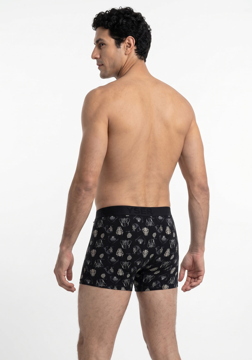 BIPACK BÓXER LARGO DE ALGODÓN STAR WARS NEGRO DE HOMBRE