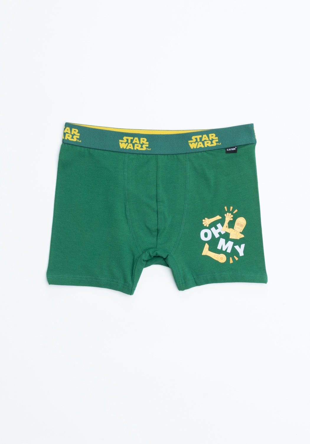 TRIPACK BÓXER DE ALGODÓN STAR WARS VERDE DE TEENS HOMBRE