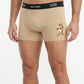 BIPACK BOXER LARGO ALGODON CAFÉ WARNER HOMBRE