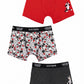 TRIPACK BOXER LARGO ALGODON ROJO WARNER TEENS HOMBRE