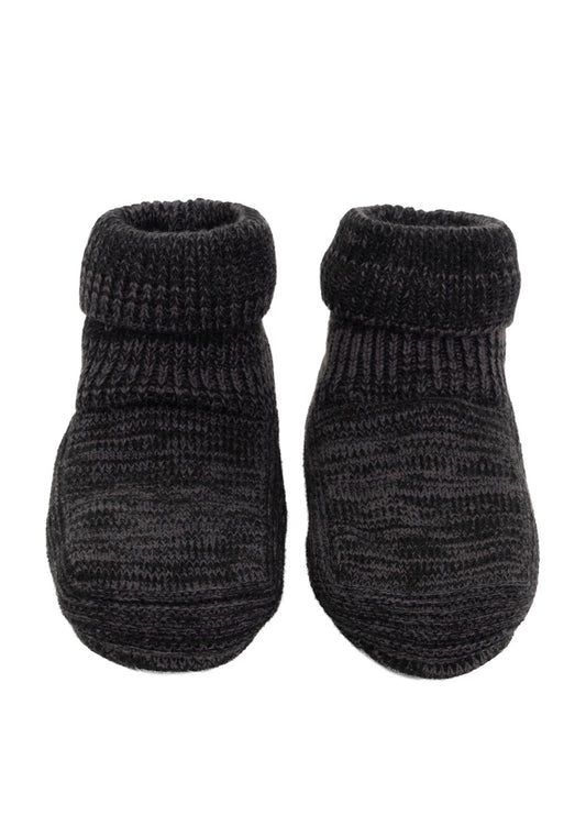 PANTUFLA CALCETIN NEGRO DE MUJER