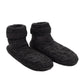 PANTUFLA CALCETIN NEGRO DE MUJER