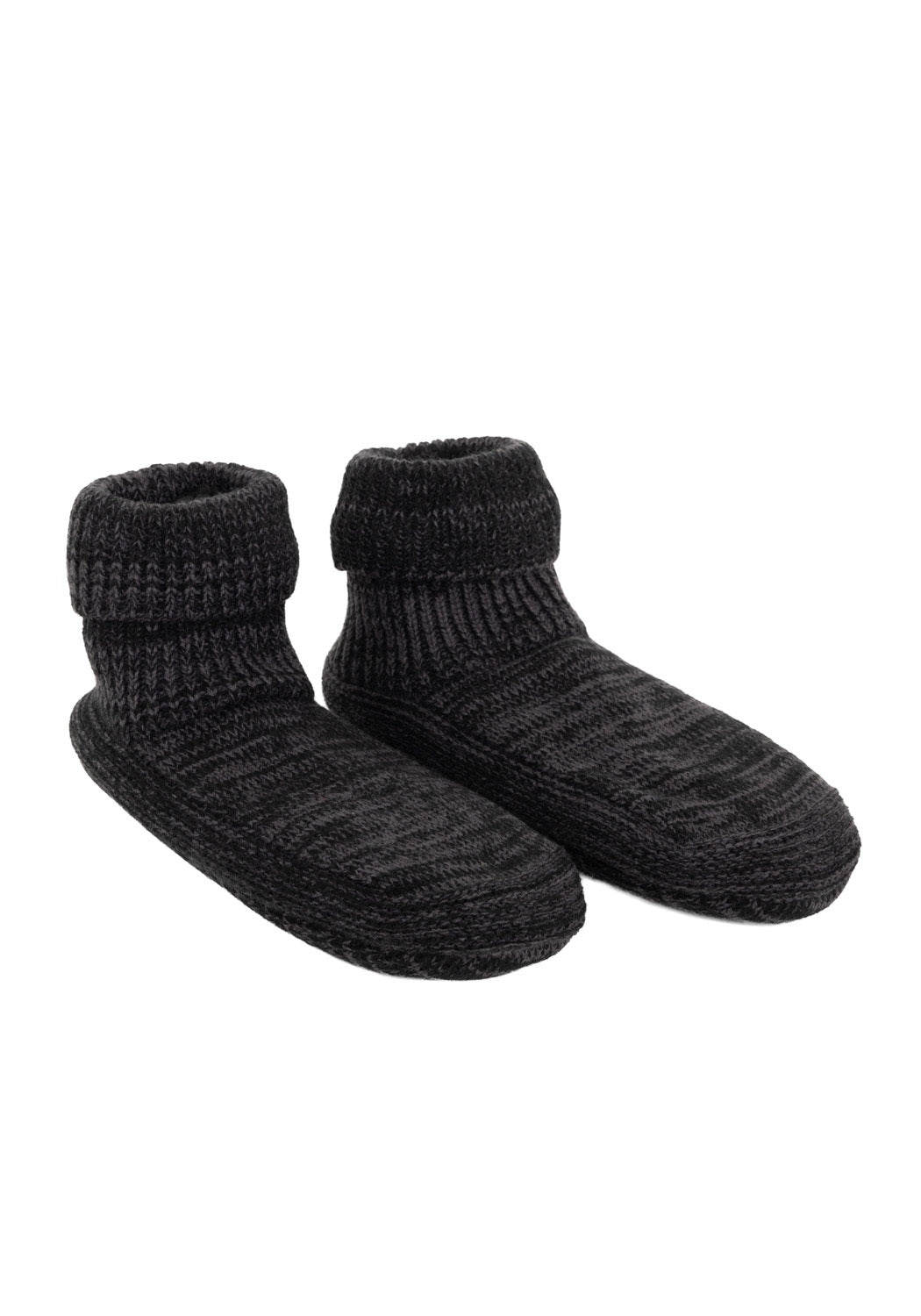 PANTUFLA CALCETIN NEGRO DE MUJER