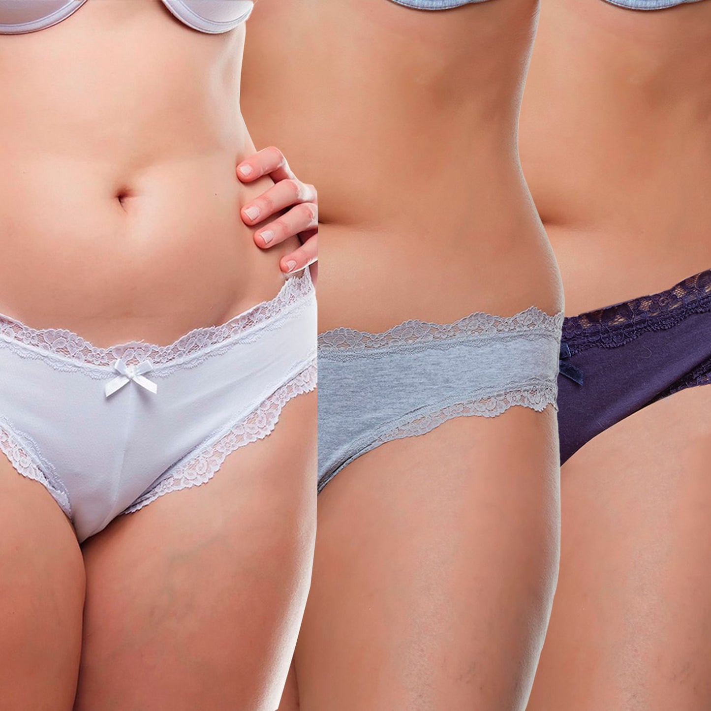 TRIPACK CULOTTE ALGODON